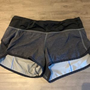 Lulu lemon blue and gray shorts